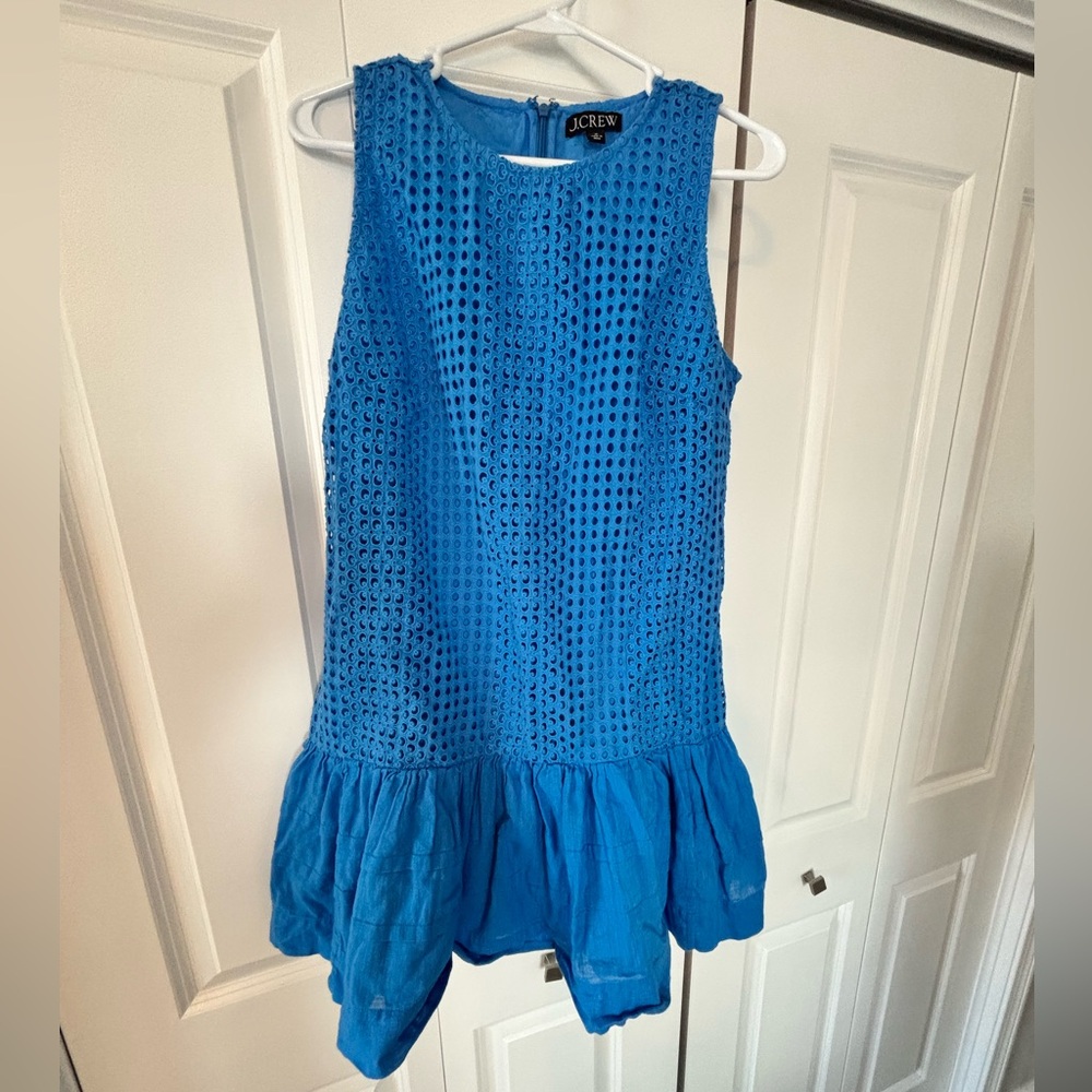 J. Crew Women's Blue Sleeveless dress